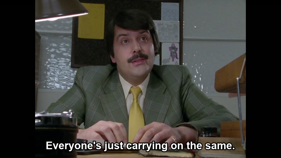 Only Fools and Horses S00E05 meme — “Everyone's just carrying on the same.”