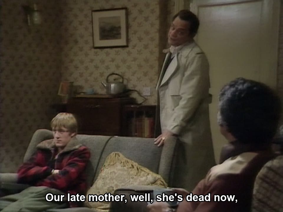 Only Fools and Horses S01E03 meme — “Our late mother, well, she's dead now,”