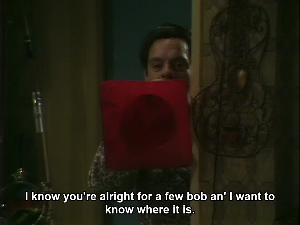 Only Fools and Horses S02E02 meme — “I know you're alright for a few bob an' I want to know where it is.”