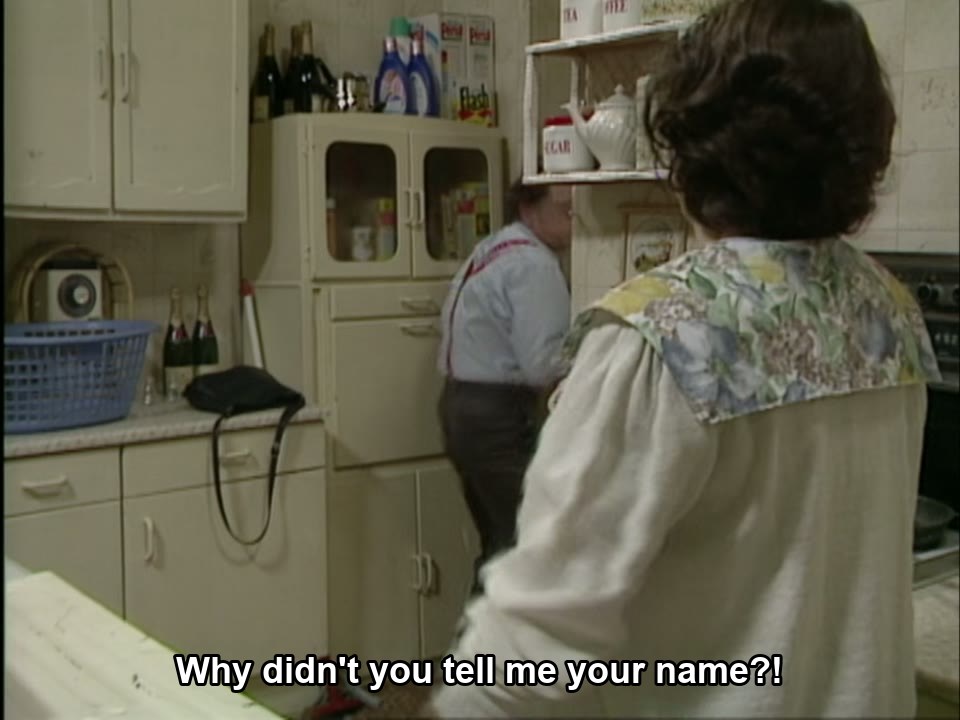 Only Fools and Horses S07E04 meme — “Why didn't you tell me your name?!”